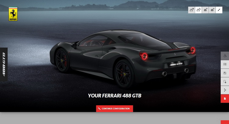 Ferrari build your own