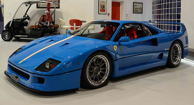 1992 ferrari f40 blue 0
