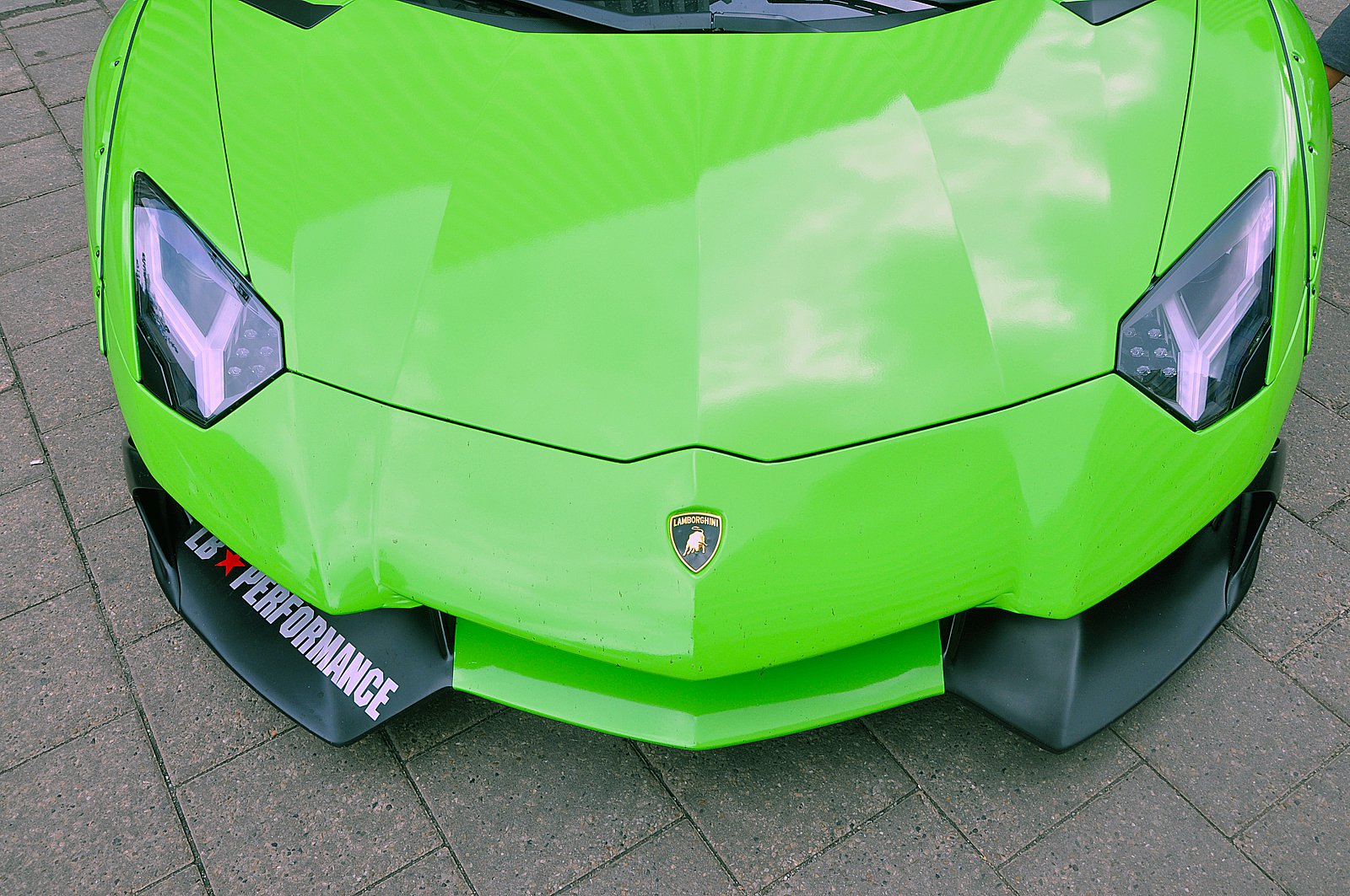 Cars Don't Get Much Crazier Than A Lime Green Liberty Walk Lamborghini Aventador ...