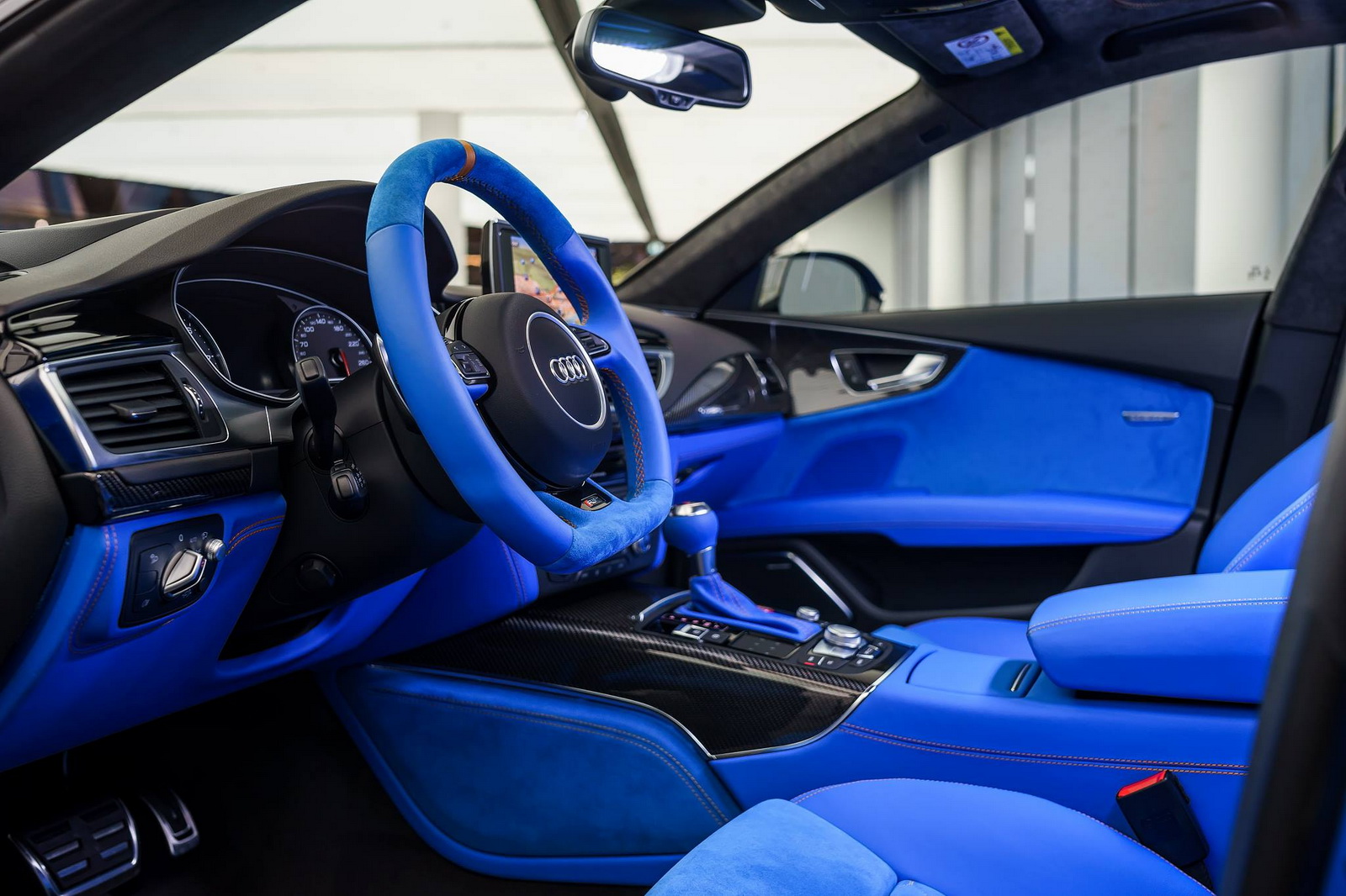 Exclusive Audi Rs7 Comes In Porsche S Voodoo Blue Color