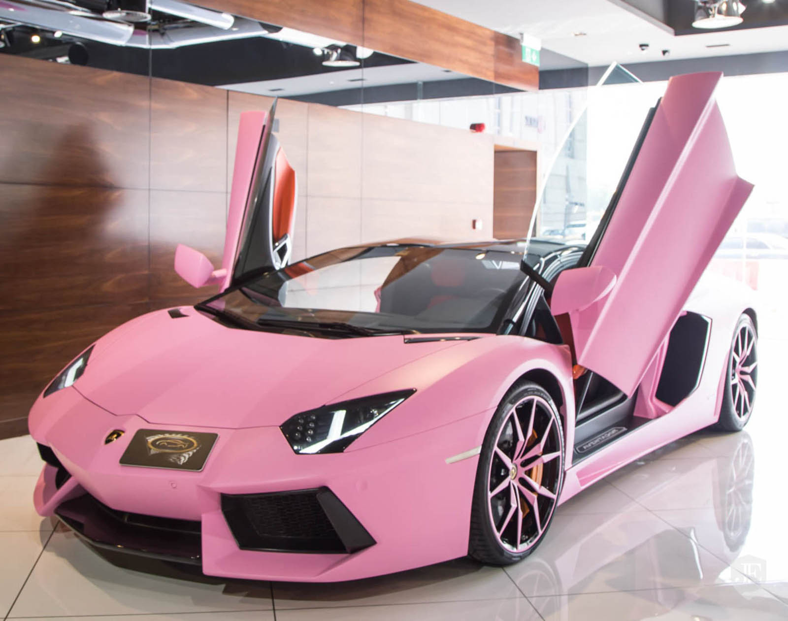 Lamborghini Aventador In Pepto Pink Over Orange Has Got To ...