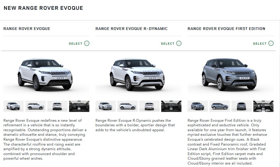 2020 Range Rover Evoque Configurator Is Online How Will You
