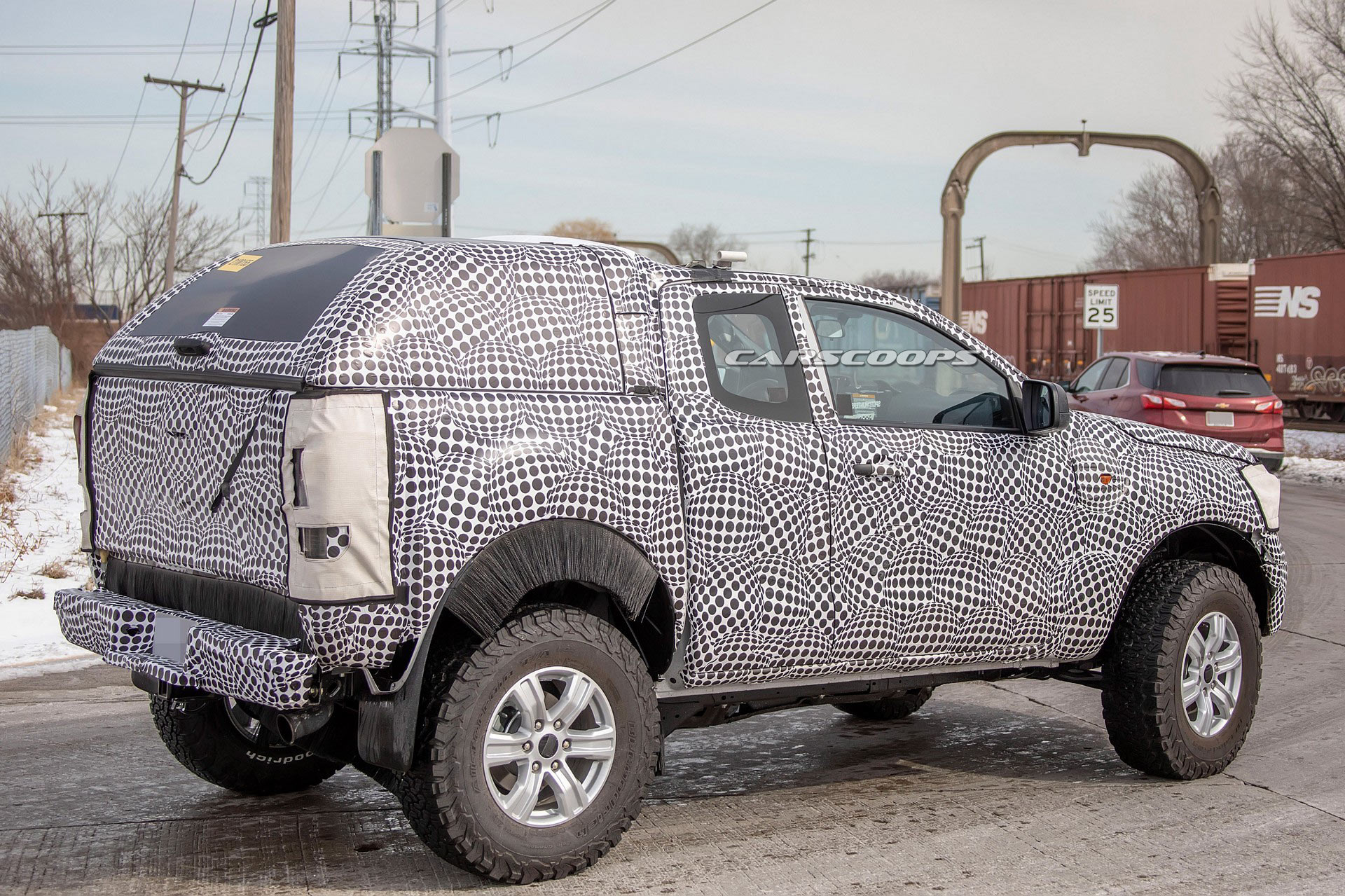 2020 Ford Bronco Mule Possibly Spied Looks Pretty Hardcore Carscoops