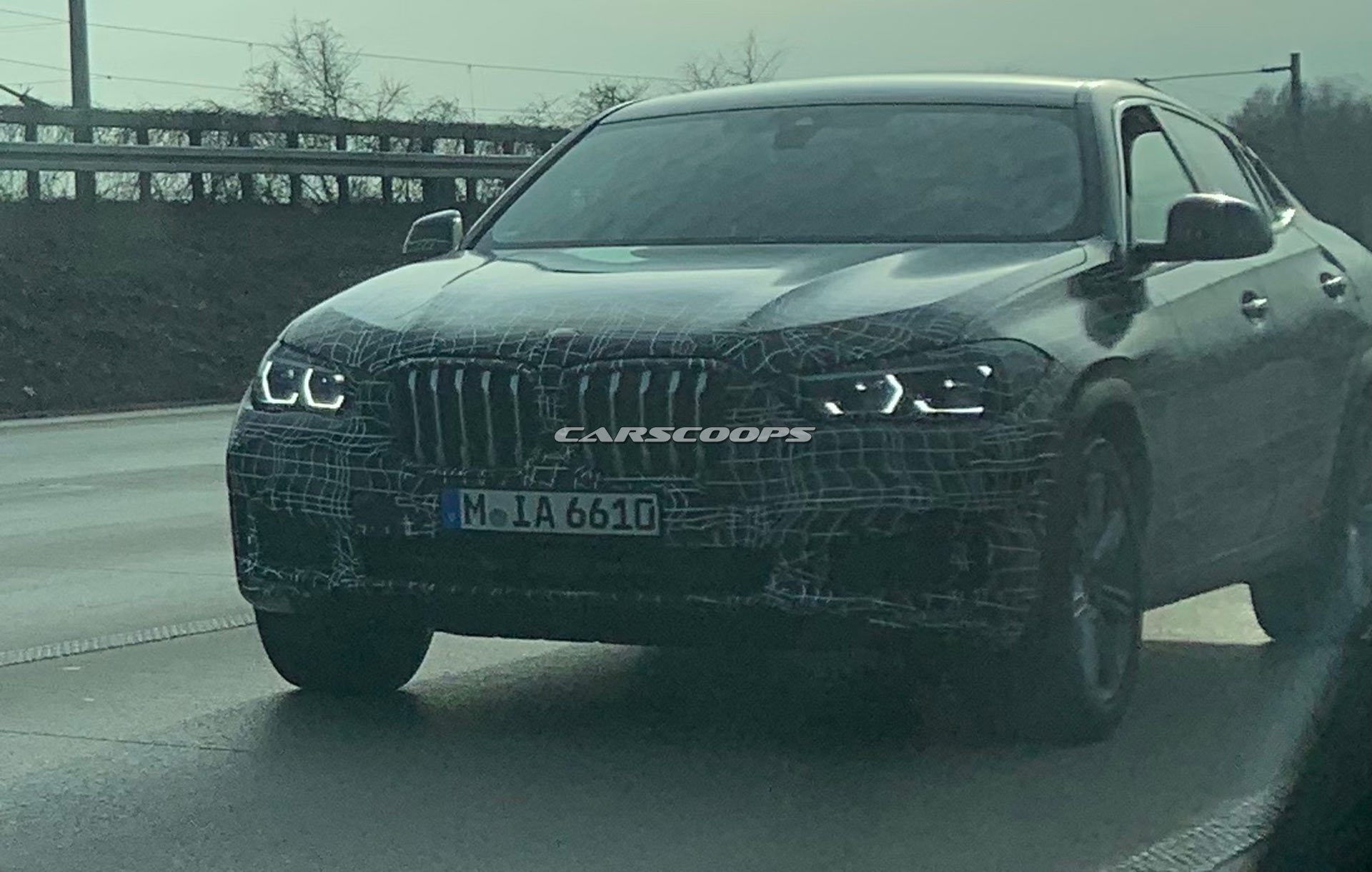 Nuova BMW X6, vista posteriore