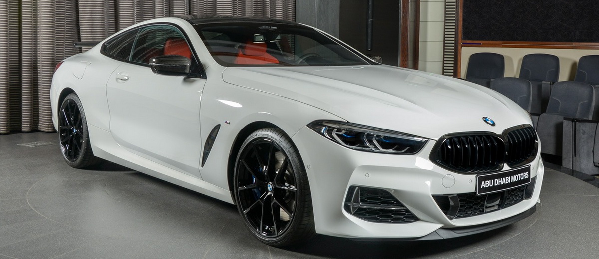 White Bmw M850i Coupe Lives On A Wing And Nothing Else